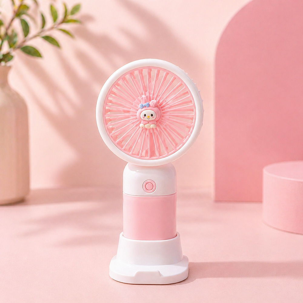 Sanrio Karakterli Şarjlı Fan Vantilatör Hello Kitty Kuromi USB Taşınabilir Mini Fan
