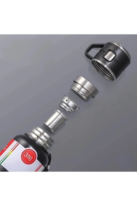 1000ml Vakumlu Bardaklı Paslanmaz Çelik Termos