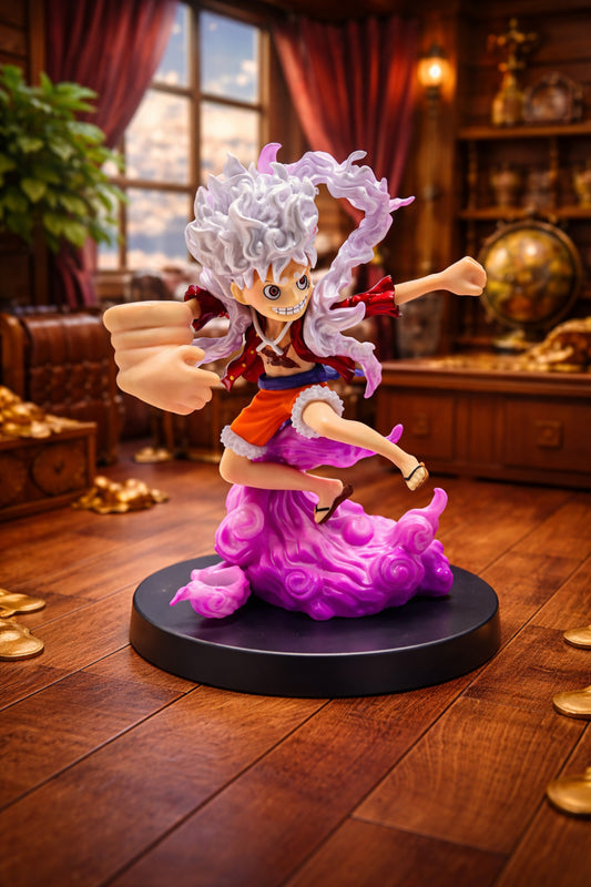 One Piece Luffy Gear 5 Figürü – 15 cm Dekoratif Anime Koleksiyon Biblosu
