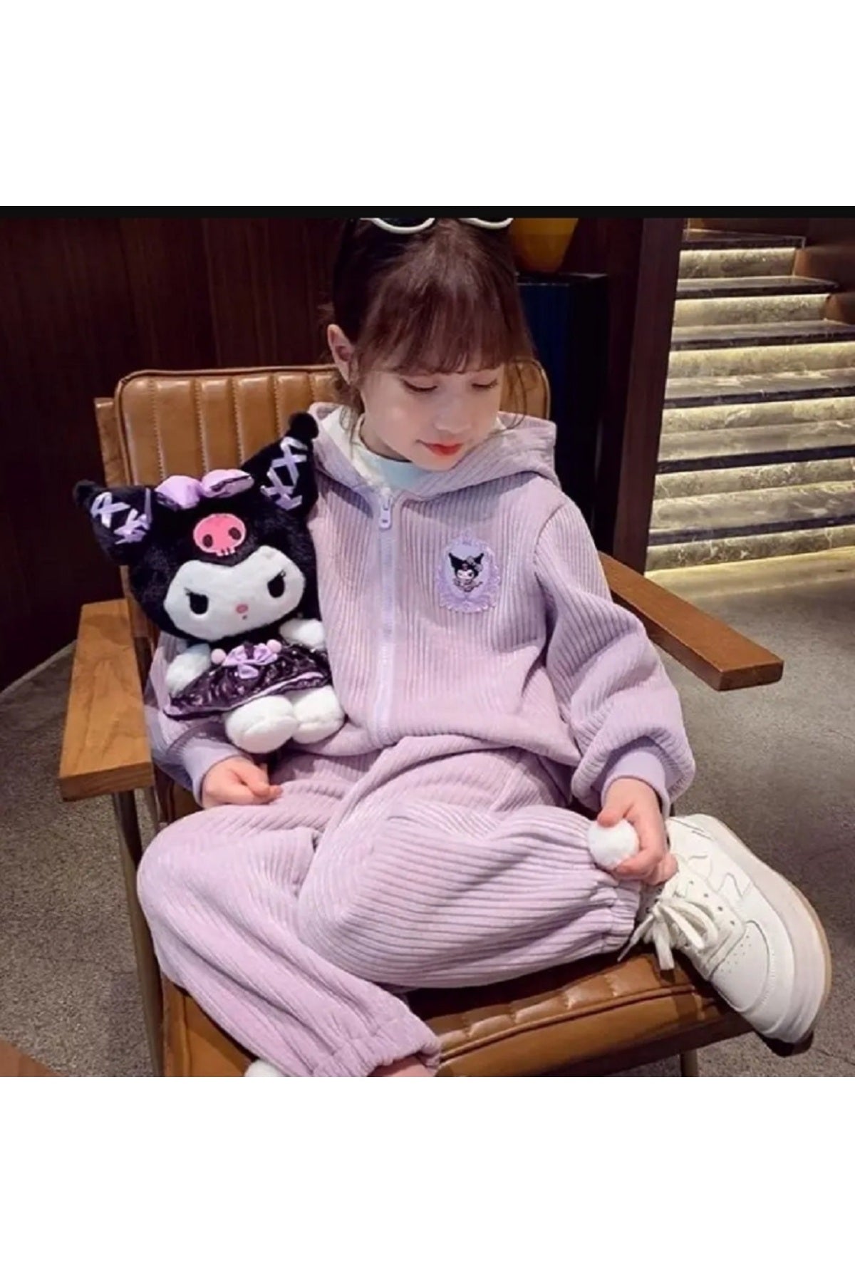 Kabarık Kuromi Peluş Oyuncaklar Kawaii Dolması Prenses Yay Peluş Bebek Yumuşak Anime karikatür