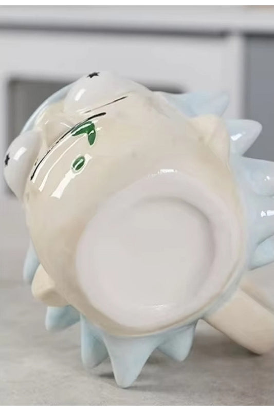500ml 3D Yaşlı ve Çocuk Kupa Büyük Kapasiteli Seramik Bardak