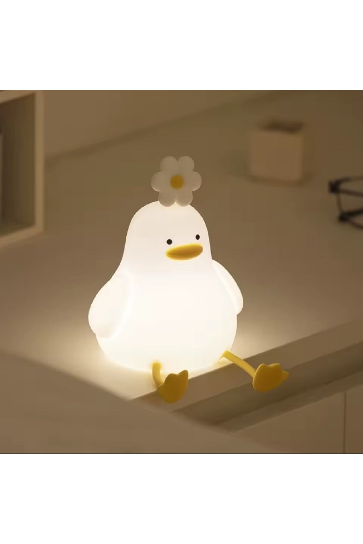 LED Gece Işıkları Sevimli Silikon Lamba USB Şarj Edilebilir Zamanlama Başucu Dekor Çocuklar Bebek