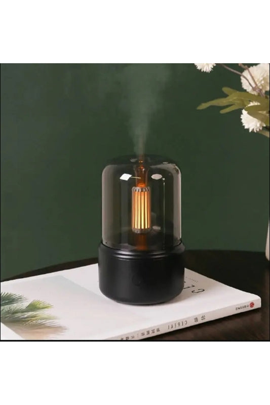 120ml Taşınabilir Elektronik Taşınabilir Ultrasonik Mum Işığı Hava Nemlendirici Difüzör