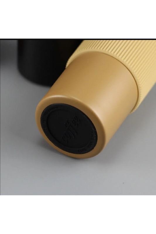 450ml Silikon Kol 304 Paslanmaz Çelik Termos Taşınabilir Coffe Cup