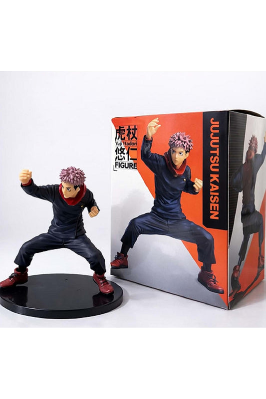 Jujutsu Kaisen Yuji Itadori Aksiyon Koleksiyon Figürü – Dövüş Pozlu Anime Figür | 20 cm