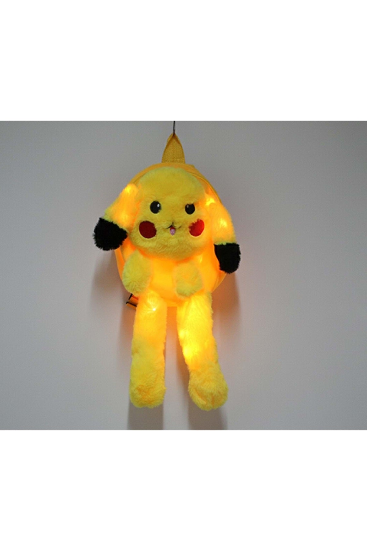 Sevimli Karikatür Kawai Pikachu Peluş Sırt Çantası
