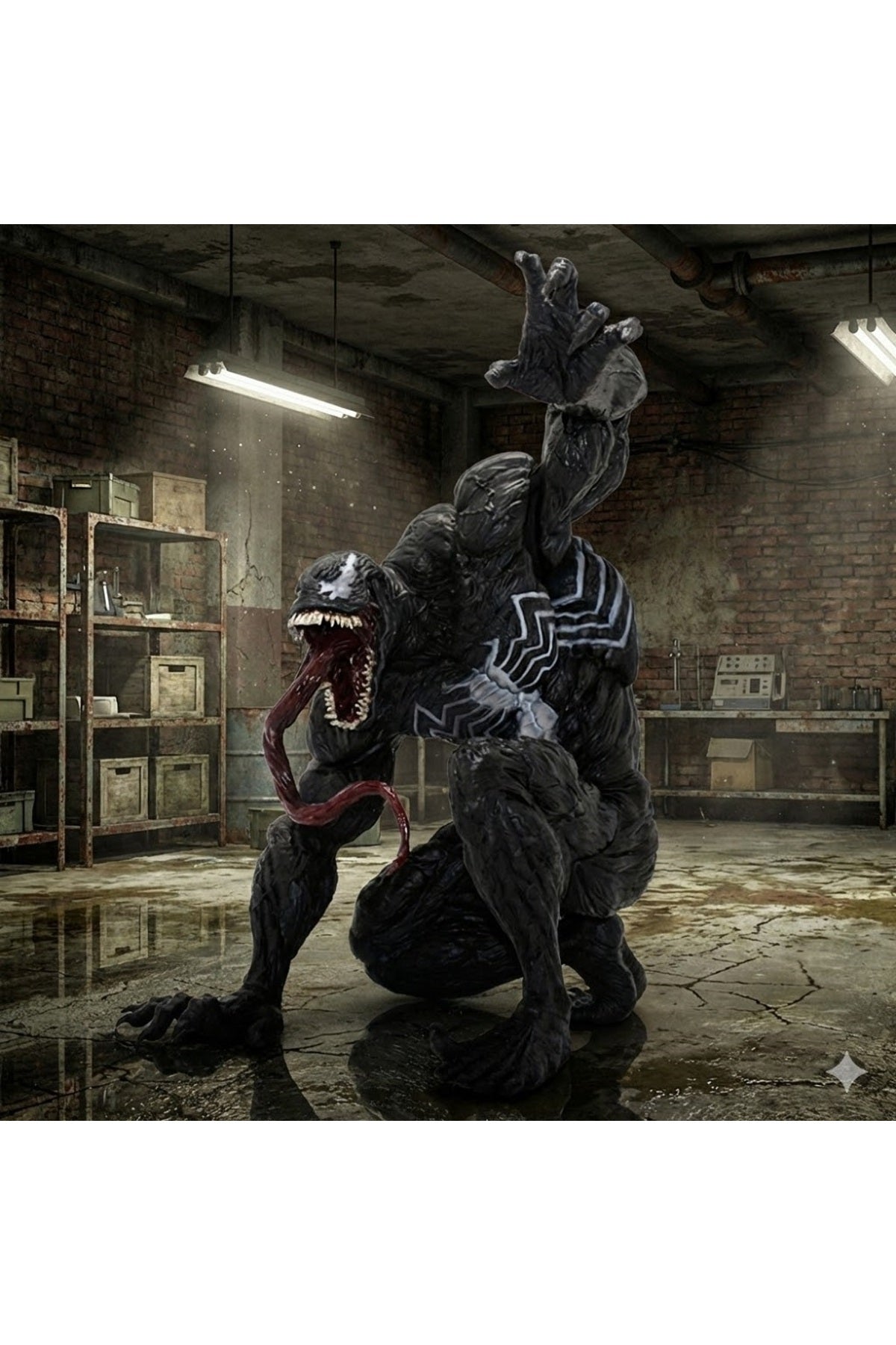 Canavar Figürlü Venom Büyük Boy Aksiyon Figürü – Detaylı Karanlık Tasarım Koleksiyonluk Model