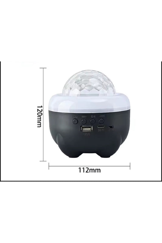 Pil Şarjı Bluetooth Hoparlör Sihirli Top Lamba Mini Kart Ekleme Projeksiyon Lambası
