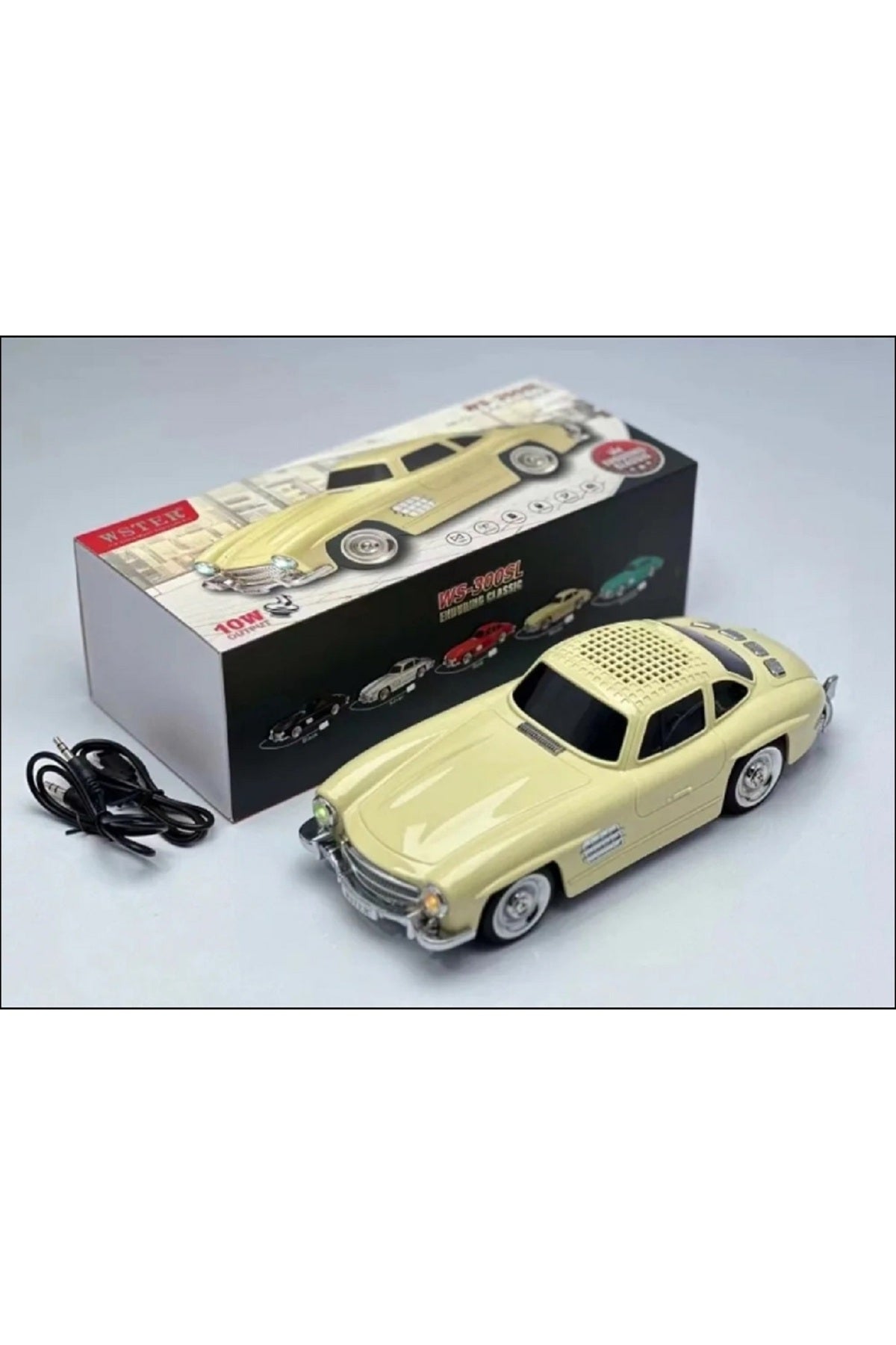 Kablosuz Bluetooth Retro 2006 Roadster Model Subwoofer Ses Kutusu Taşınabilir Hoparlör Radyo FM