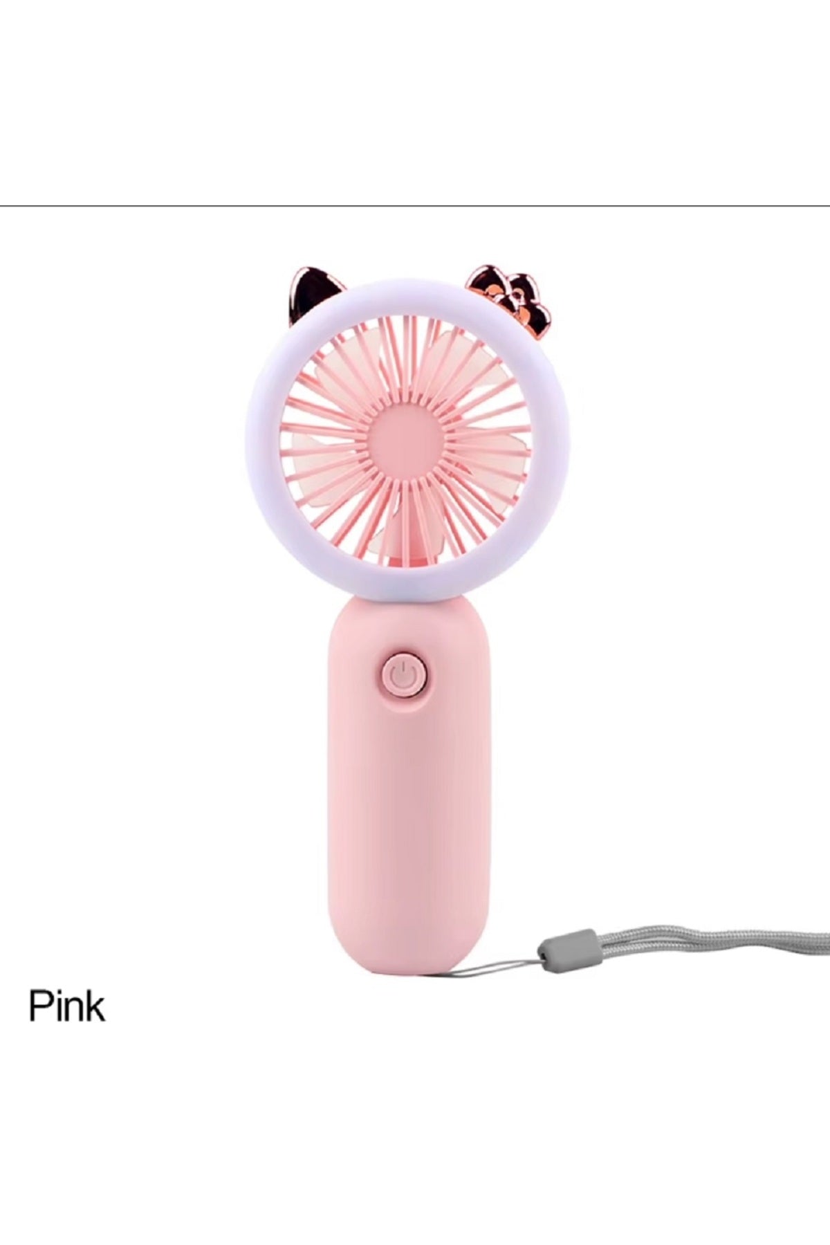 El Mini Fan USB Şarj Edilebilir Soğutma Fanları Sevimli Taşınabilir Gece Lambası