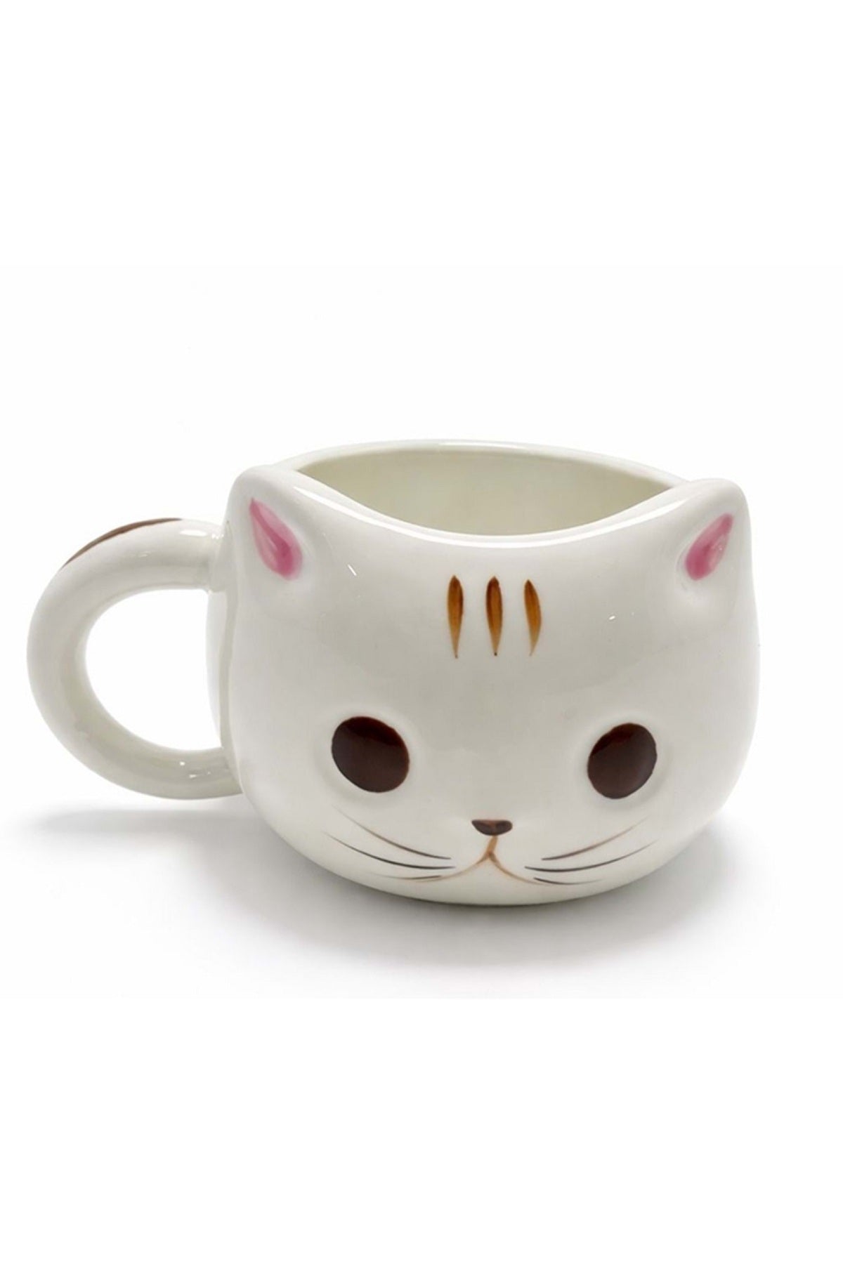 Sevimli Kedi Tasarımlı Seramik Kupa Bardak Kawaii Kahve Fincanı Dekoratif Hediyelik