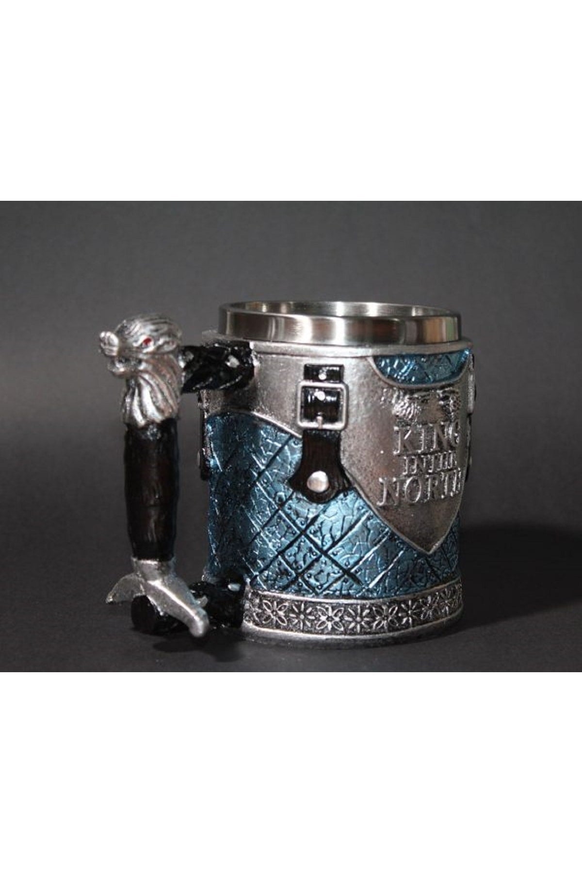 King In The North Kupa Bardak 3 Boyutlu Kabartmalı 380 Ml