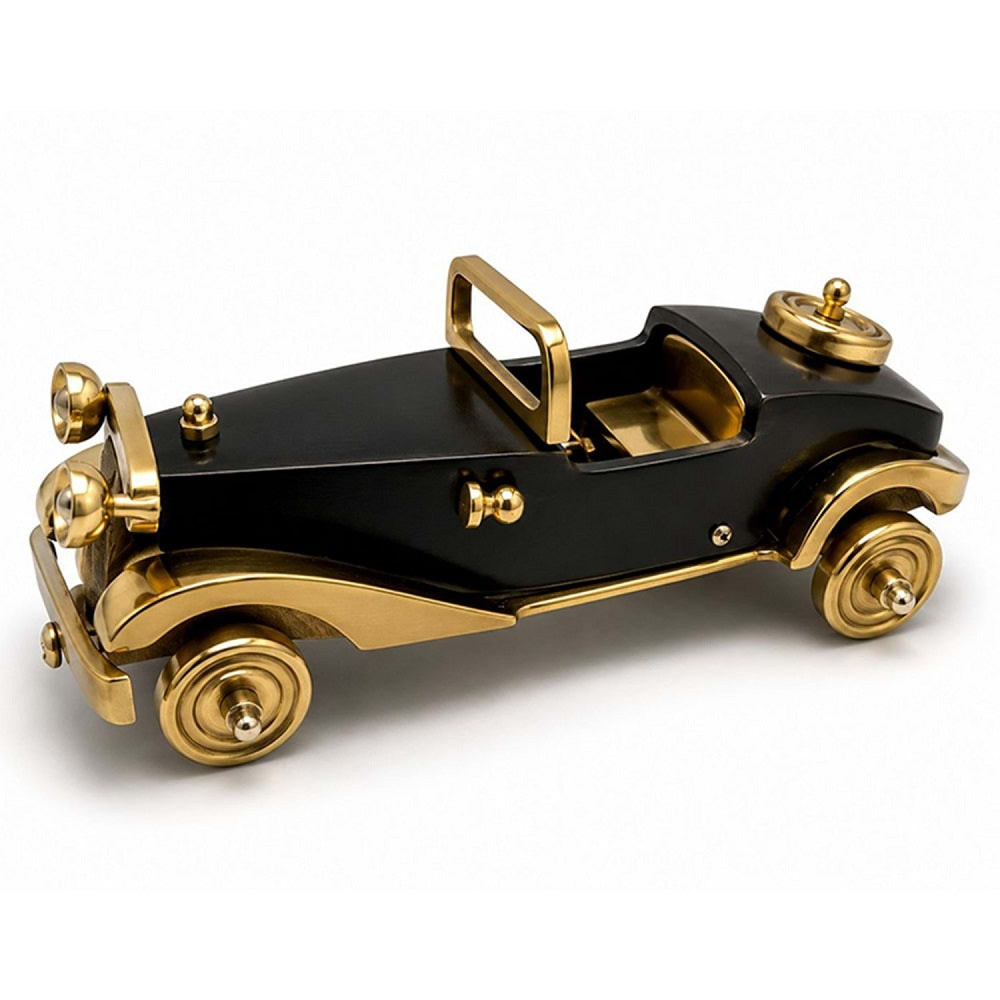 Ürün Başlığı: Nostaljik Siyah Gold Dekoratif Klasik Araba Modeli 24x10 Cm