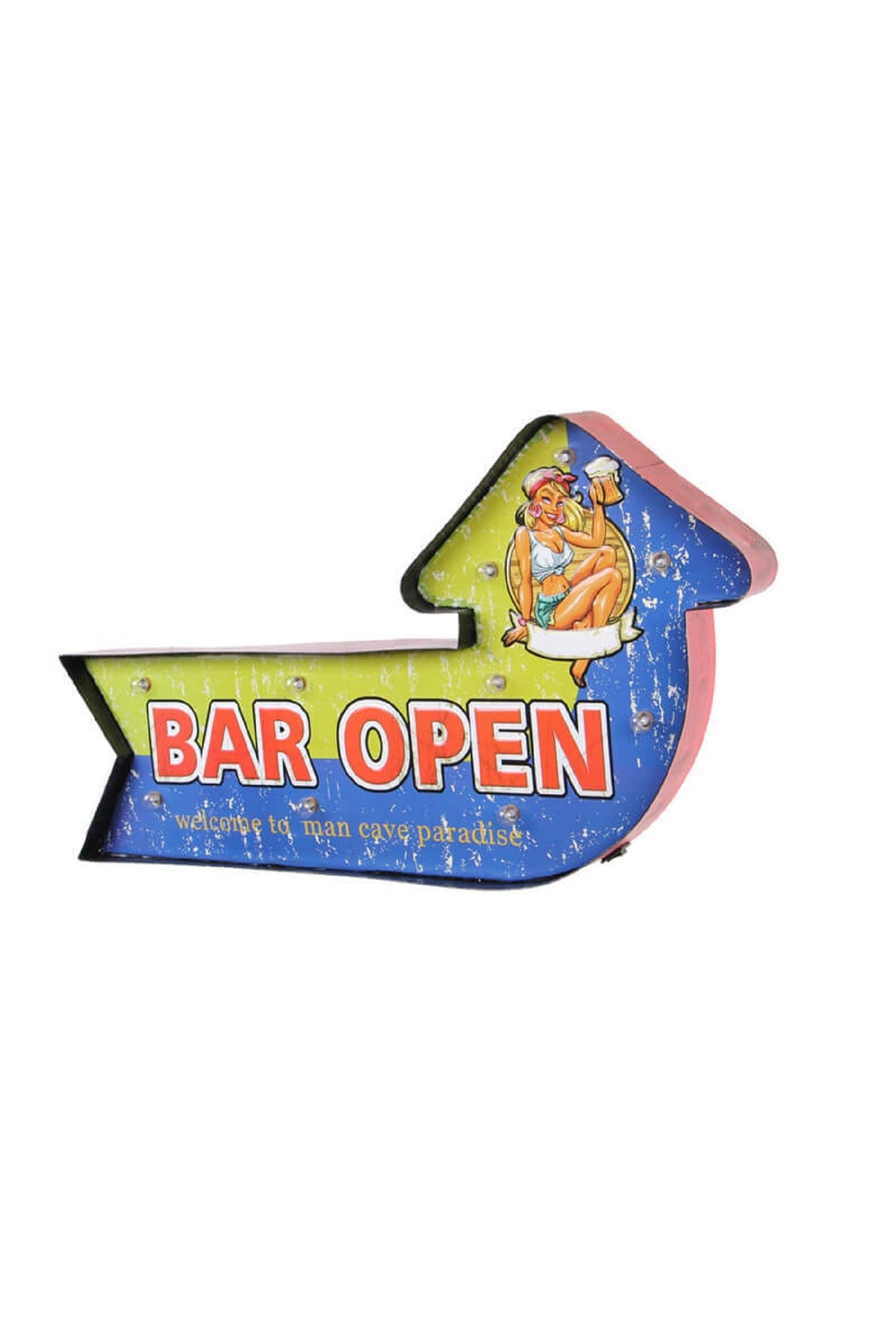 Bar Open Temalı Ledli Bar Tabelası Süsler Ev Oturma Odası TV kabine Masaüstü Ofis Dekorasyon