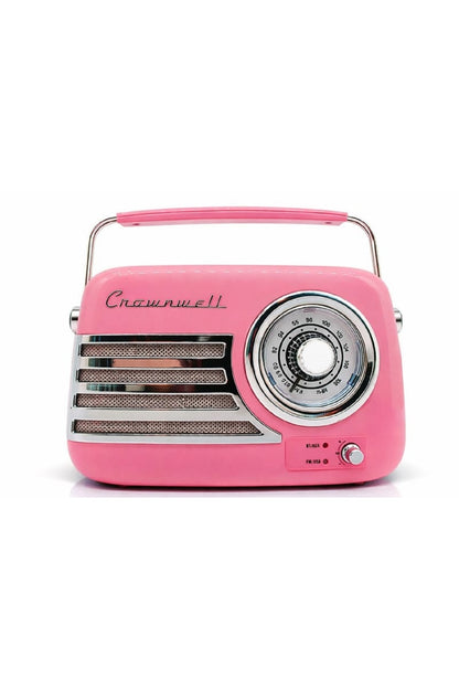 Retro Bluetooth Hoparlör Nostaljik Radyo Tasarımlı Taşınabilir USB FM Destekli Vintage Speaker