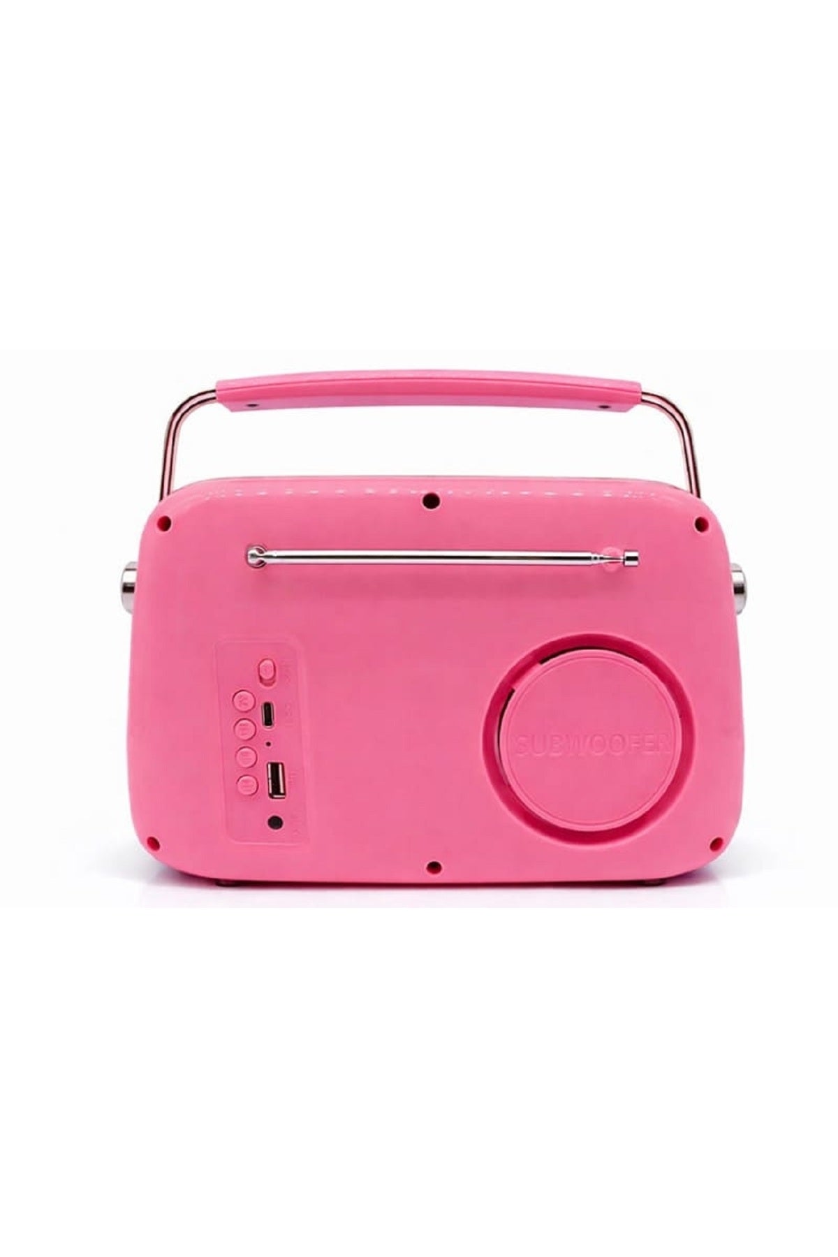 Retro Bluetooth Hoparlör Nostaljik Radyo Tasarımlı Taşınabilir USB FM Destekli Vintage Speaker