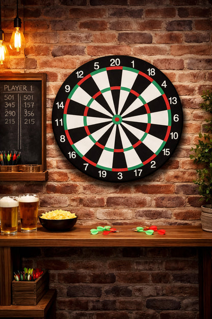 Profesyonel Dart Tahtası – İç Mekan Duvar Tipi Klasik Dart Oyunu Seti | Ev & Ofis Eğlencesi