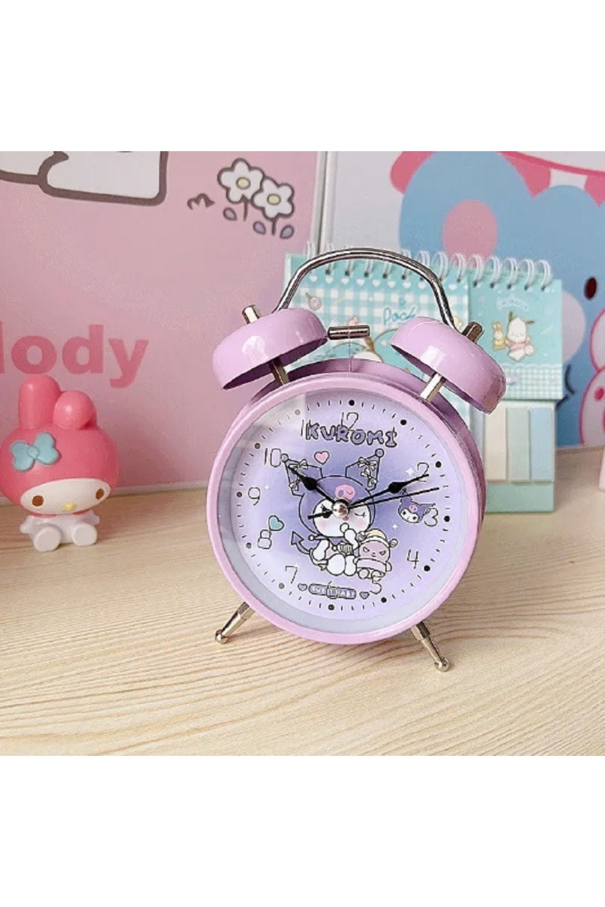 Kawaii Sanrio Hello Kitty Students Benim Melodi Çalar Saat Uyanmak Öğrenciler Yatak Odası Masaüstü