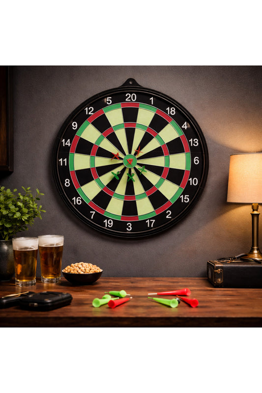 Klasik Dart Tahtası – İç Mekan Duvar Tipi Dart Oyunu Seti | Ev, Ofis ve Oyun Odası