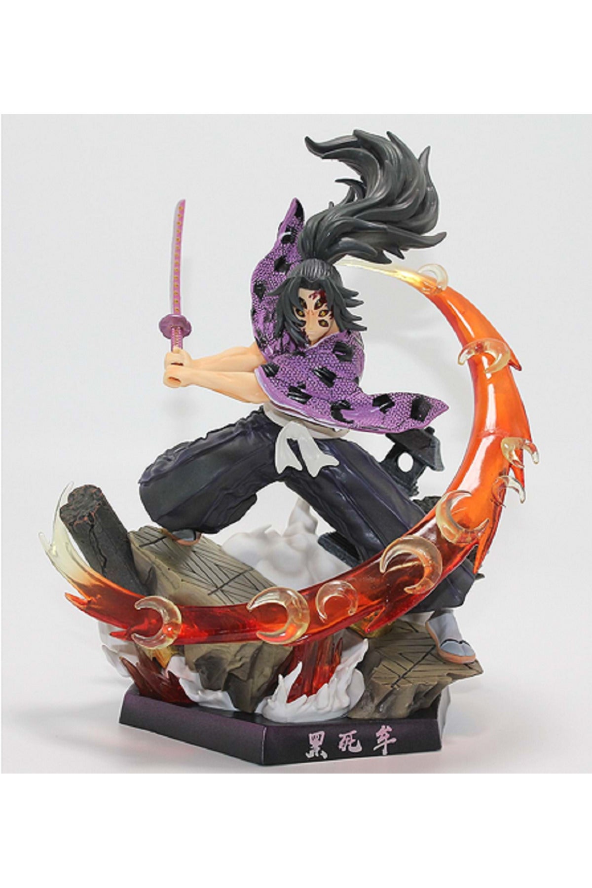 Aksiyon Pozlu Samurai Savaşçı Figürü – Efektli Koleksiyon Dekor Biblosu 28 CM