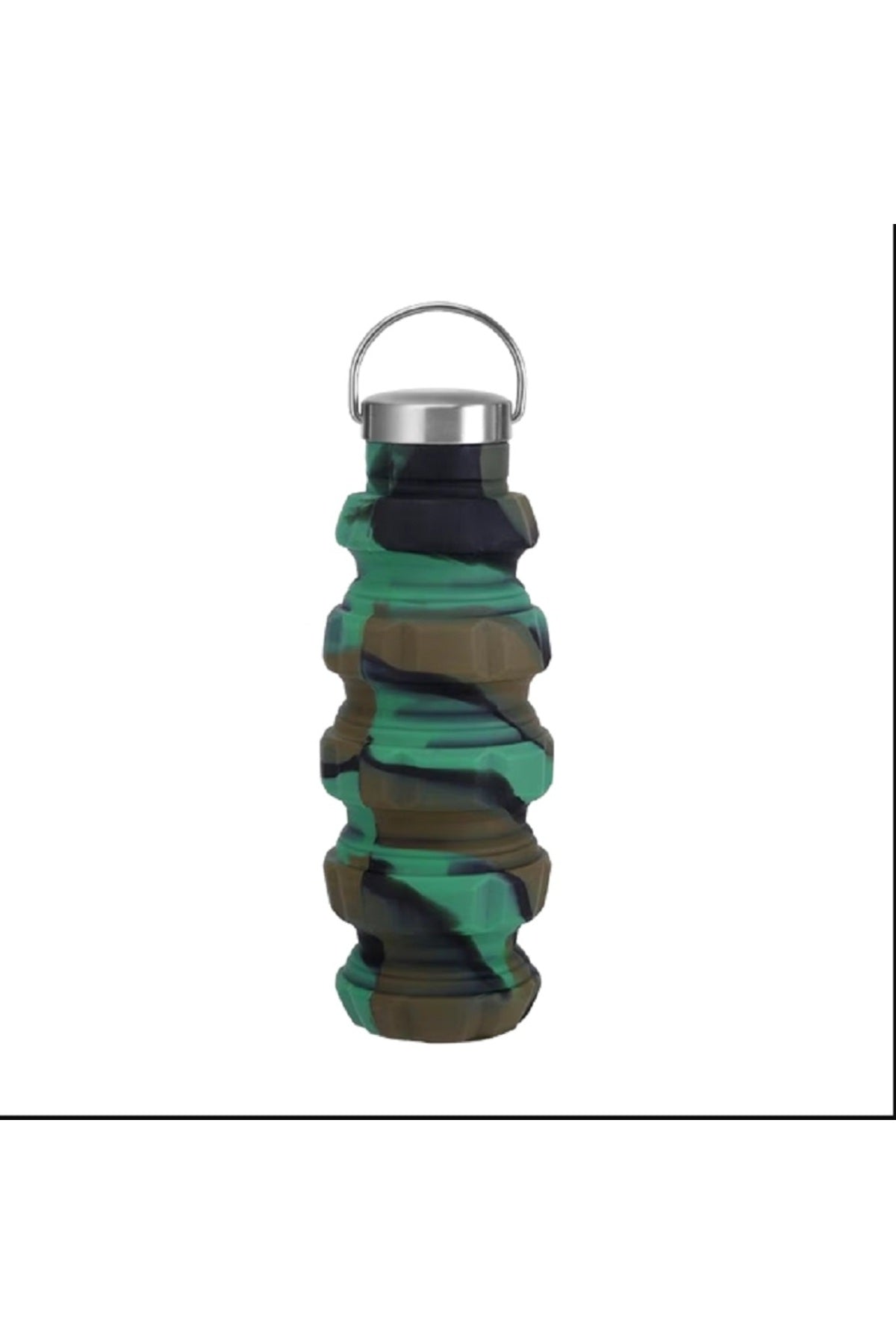 500ml Açık Şişe Katlanabilir Kapak Spiral Dolum El Bombası Tasarımlı Matara&Suluk