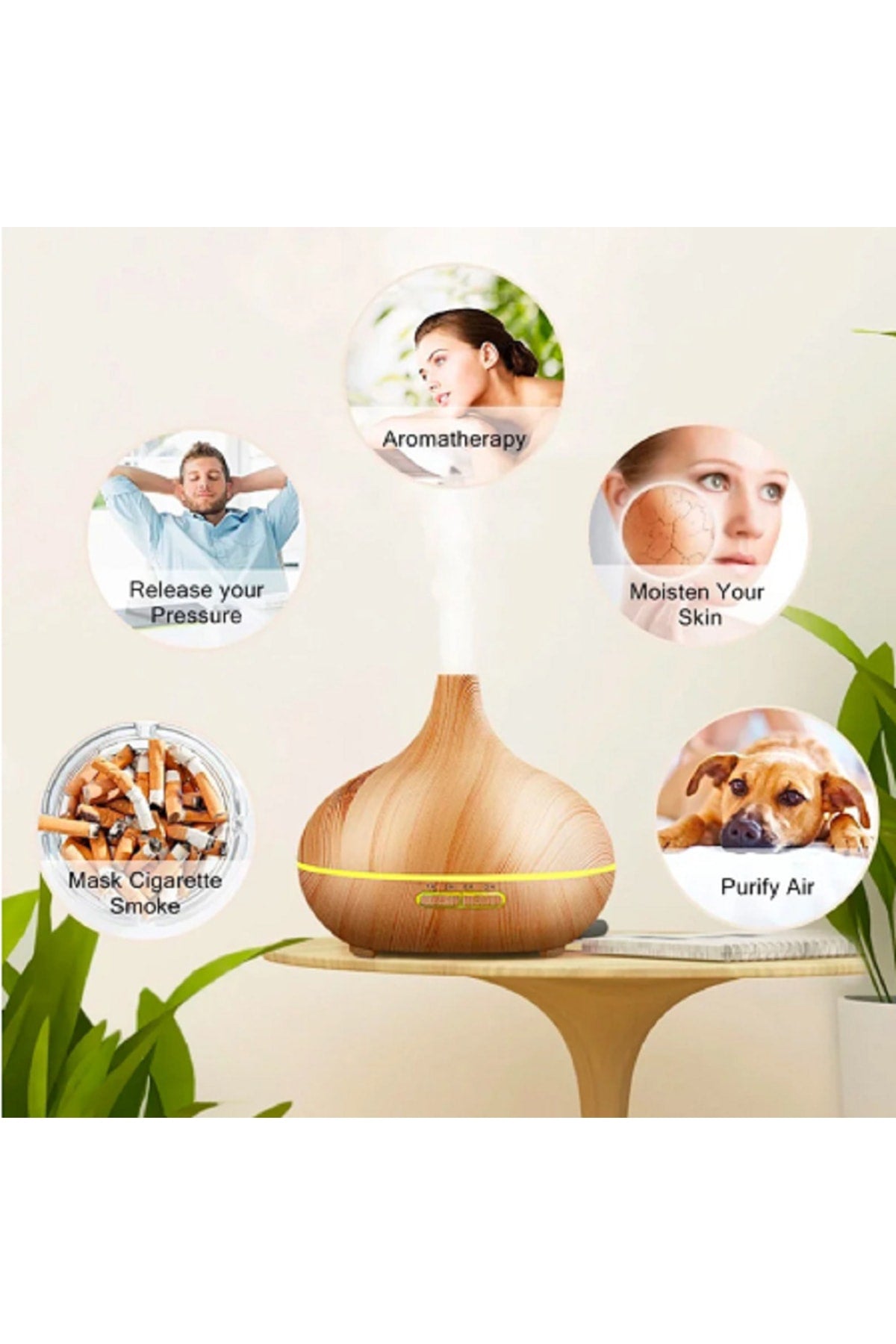 400ml Aroma Uçucu Yağ Nemlendirici Difüzör