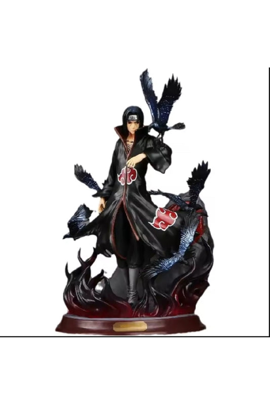 29cm Anime Figürü Uchiha Itachi Action Figure Oyuncak Shippuden Uchiha Itachi Ve Karga Koleksiyon
