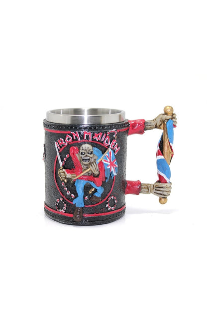 400ml Iron Maiden Paslanmaz Çelik Kabartmalı Kupa Bardak