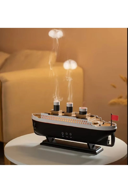 250 ml Titanic Gemi Modeli Hava Nemlendirici Aromaterapi Ev Uçucu Yağ Difüzörü