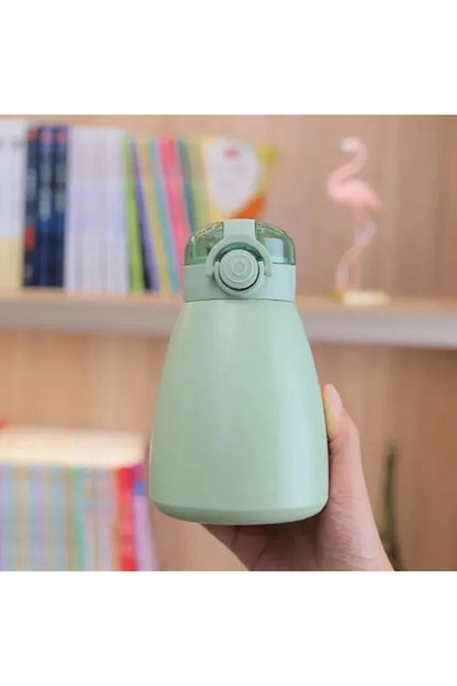 500ml Büyük Kapasiteli Paslanmaz Çelik Taşınabilir Lcd Göstergeli Sticker Termos