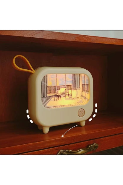 TV Boyama Gece Lambası Led Sevimli Çocuk Eğitim Masası Lambası Odası Ev Dekorasyon Aydınlatma
