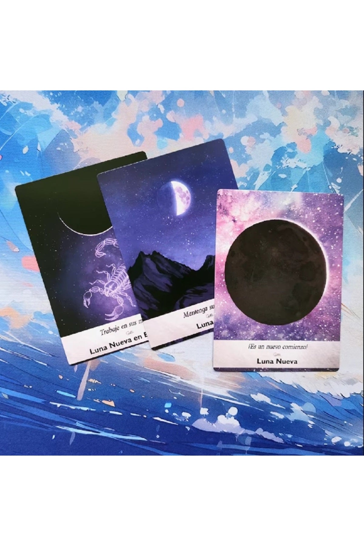 İspanyol Oracle Kartlarında Kutuda İspanyolca Sürümü İle Bir 44 kart Güverte (İspanyolca Edition)