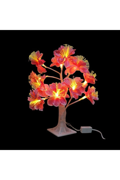 24LED Masa Lambası Gül Çiçek Ağacı USB Gece Işıkları Noel Dekorasyon Hediye Çocuk Odası Aydınlatma