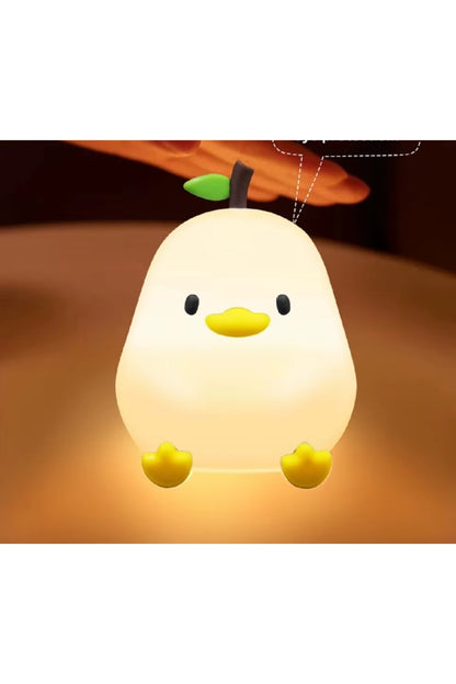 LED Gece Işıkları Sevimli Silikon Lamba USB Şarj Edilebilir Zamanlama Başucu Dekor Çocuklar Bebek
