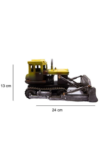 Dekoratif Metal Buldozer Süsler Ev Oturma Odas TV kabine Masaüstü Ofis Dekorasyon