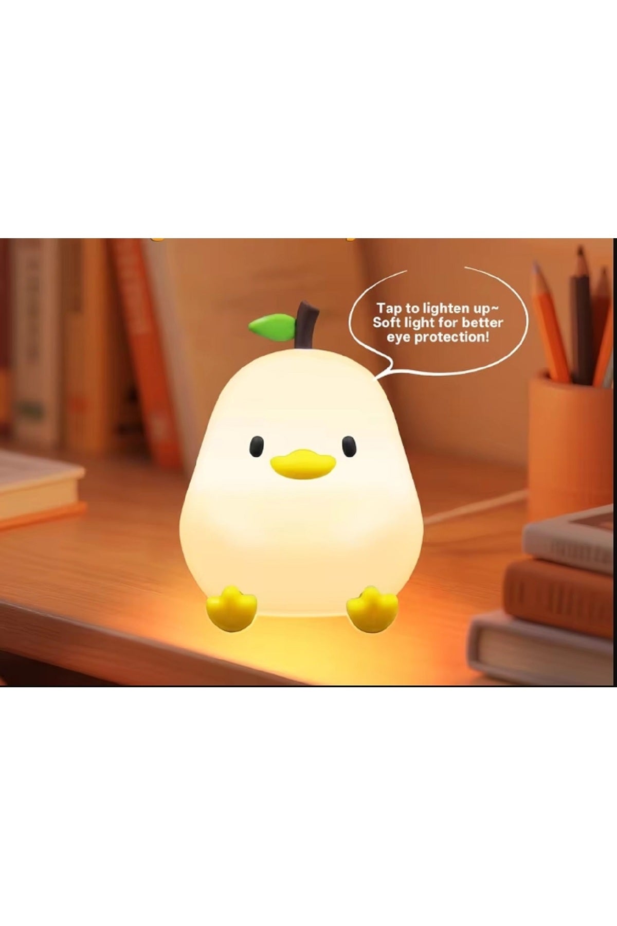 LED Gece Işıkları Sevimli Silikon Lamba USB Şarj Edilebilir Zamanlama Başucu Dekor Çocuklar Bebek
