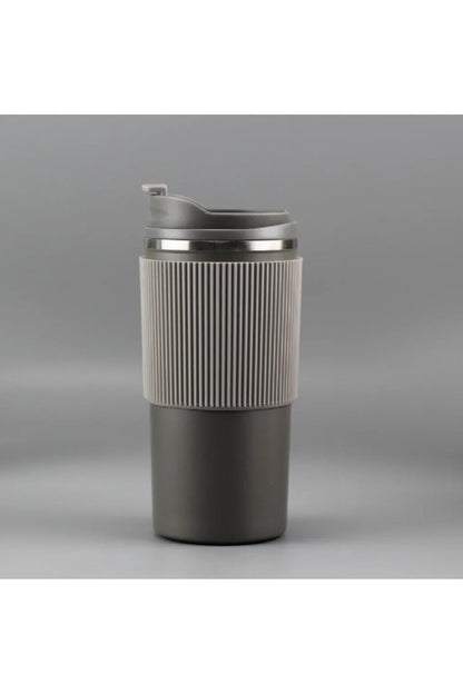 450ml Silikon Kol 304 Paslanmaz Çelik Termos Taşınabilir Coffe Cup