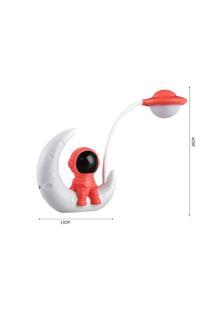 Astronot Ay Gece Lambası Çocuk Usb Şarj Edilebilir Led Lamba