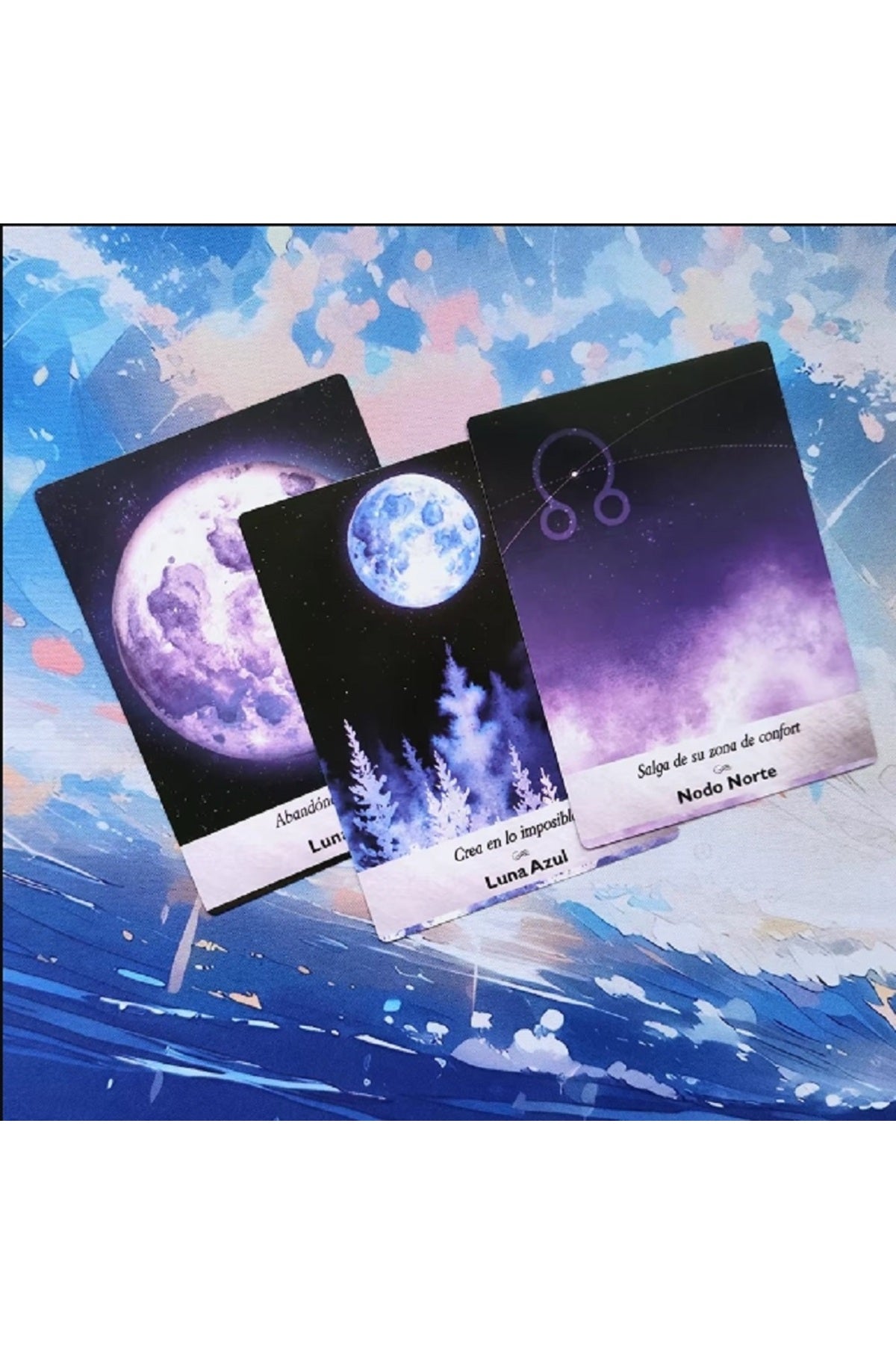 İspanyol Oracle Kartlarında Kutuda İspanyolca Sürümü İle Bir 44 kart Güverte (İspanyolca Edition)