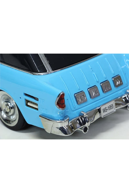 Kablosuz Bluetooth Retro Model Subwoofer Ses Kutusu Taşınabilir Hoparlör Radyo FM