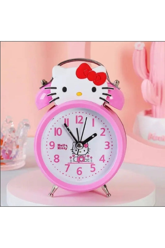 Sevimli Karikatür Çok Fonksiyonlu Hello Kitty Dijital Aydınlık Masaüstü Çalar Saat