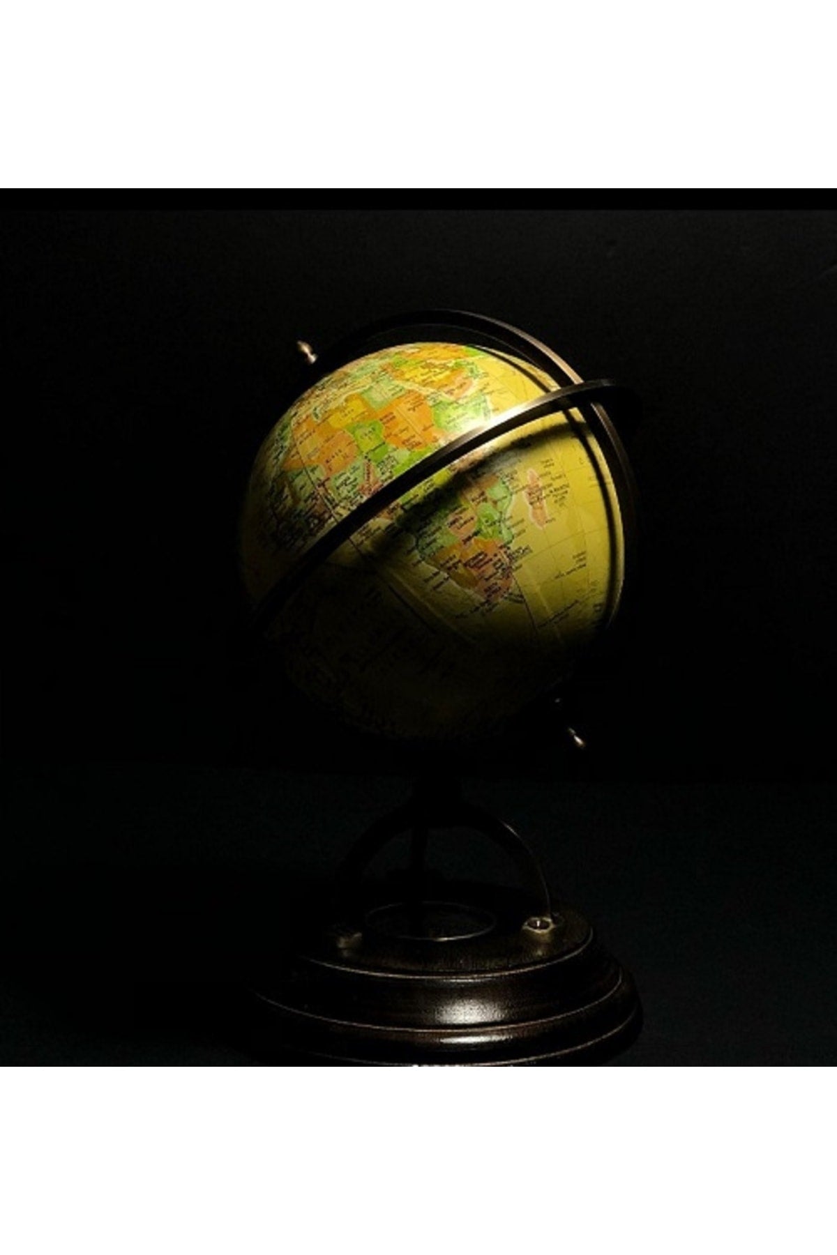 Özel Tasarım Pusulalı Pirinç Işleme Retro Dünya Küre