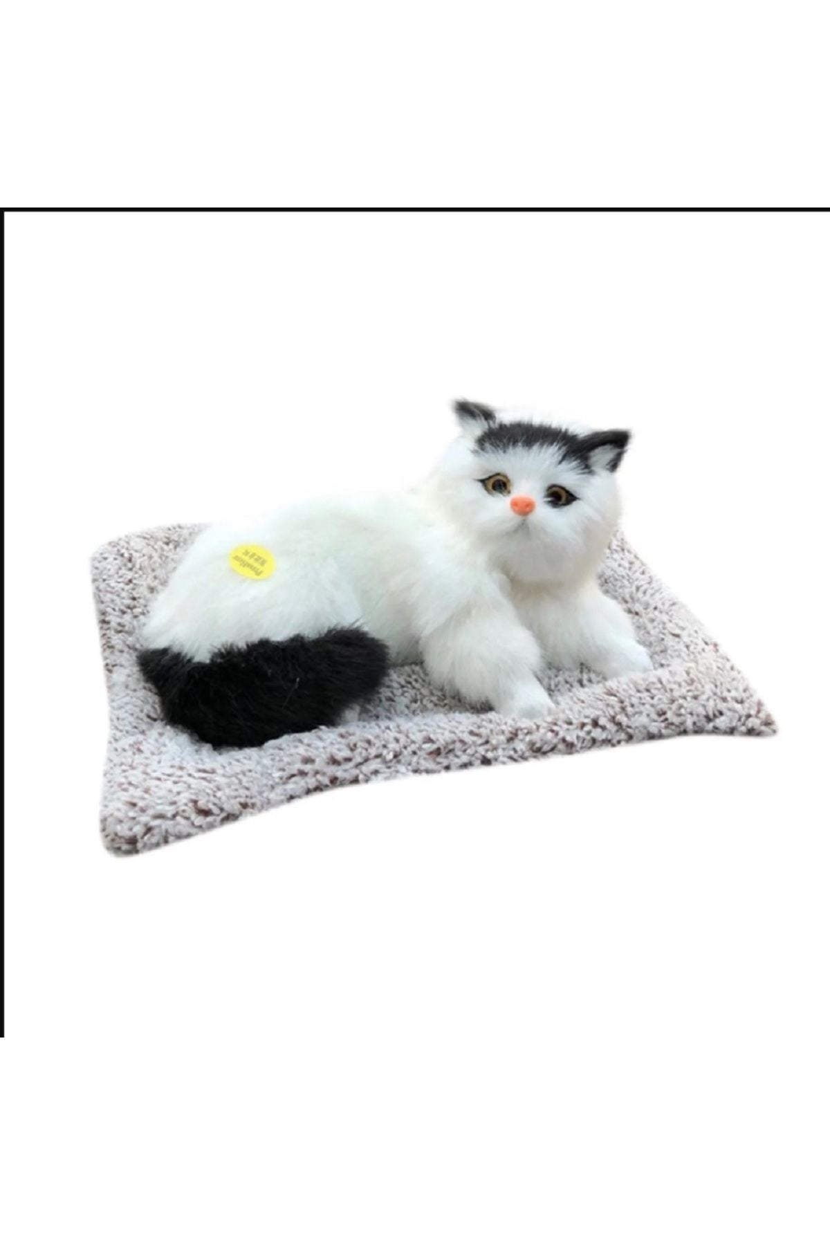 Simülasyon Kedi Peluş Oyuncak Aktif Karbon Gerçekçi Kedi Bambu Kömür Arıtma Gerçek Hayat Peluş