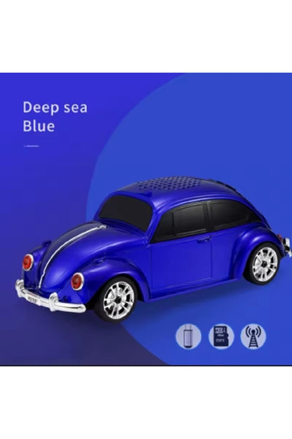 Küçük Araba Hoparlörü Işıkları İle 3D Surround Müzik Çalar Taşınabilir Destek TF kart U Disk Flash