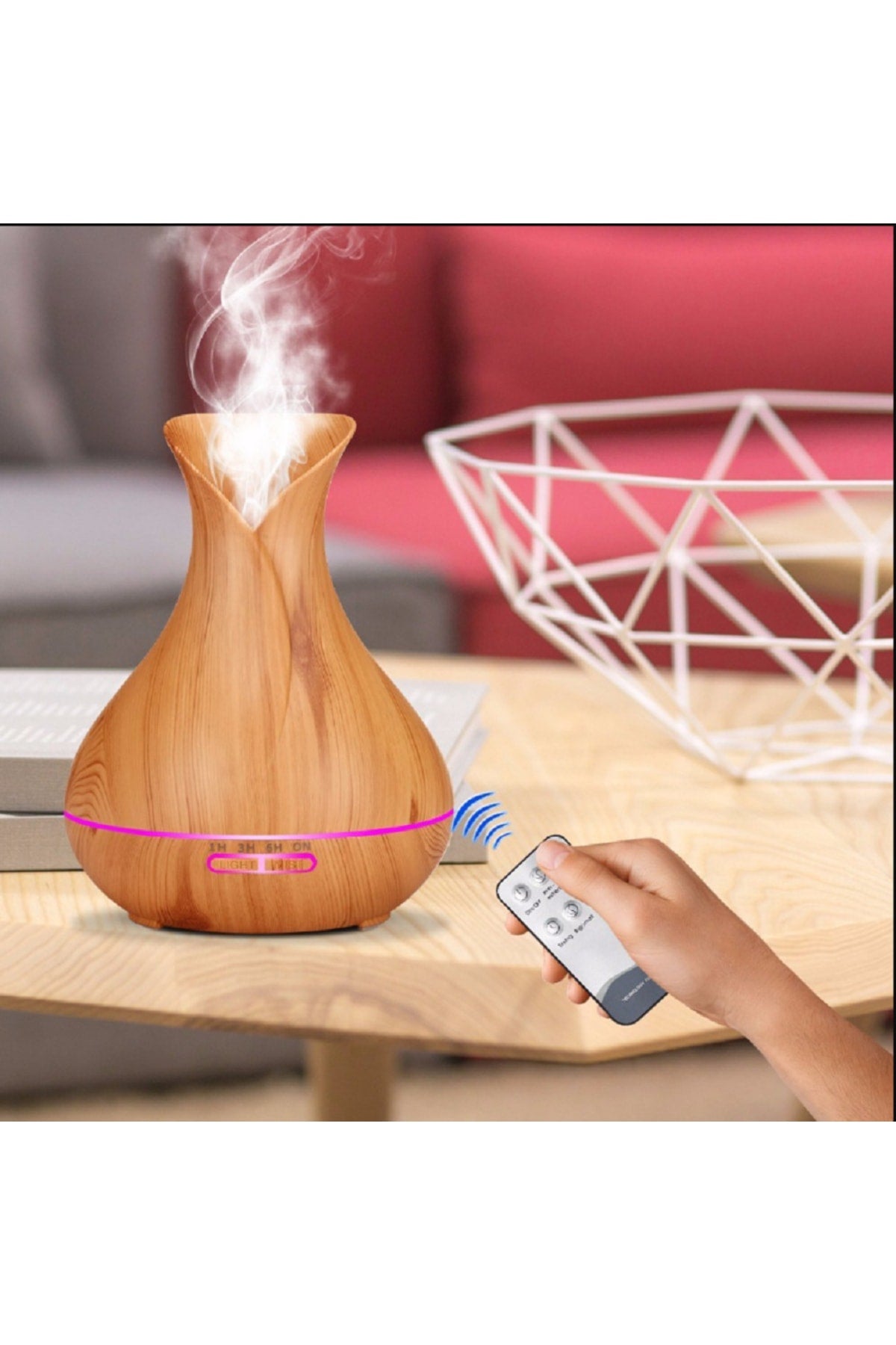 Ultrasonik Hava Nemlendirici Aromaterapi Difüzör Uçucu Yağ Mini Araba Ev Mist Maker Defuxiaomi
