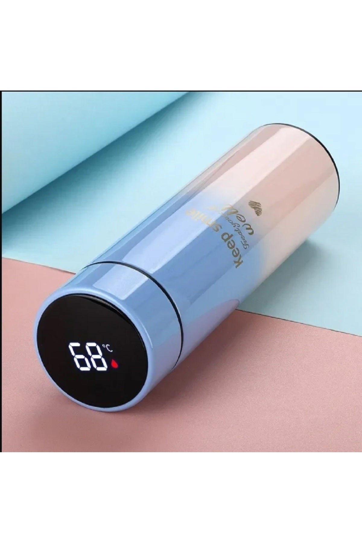 500ml Lcd Isı Göstergeli Paslanmaz Çelik Termos & Matara