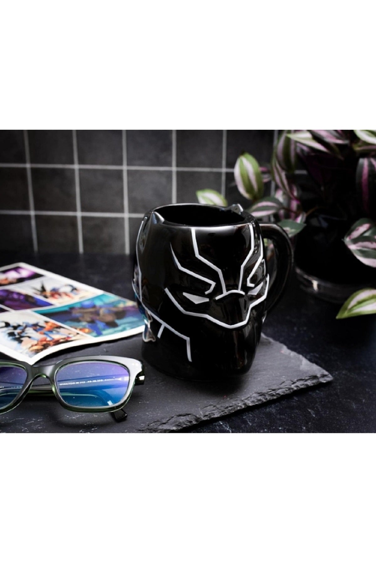 550ml Black Panter Seramik Aksiyon Karakter Kupa Bardak Drinkware