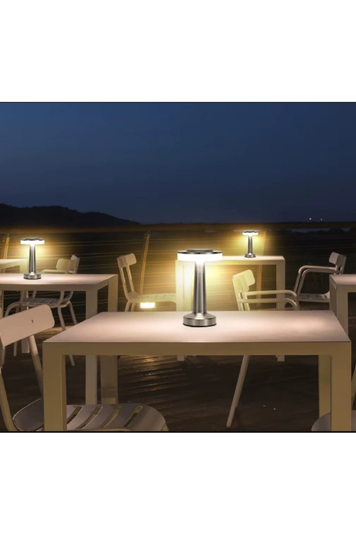 LED Masa Lambası Dokunmatik Sensör Şarj Edilebilir Masaüstü Gece Lambası