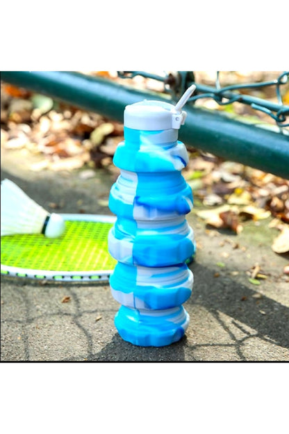 500ml Açık Şişe Katlanabilir Kapak Spiral Dolum El Bombası Tasarımlı Matara&Suluk