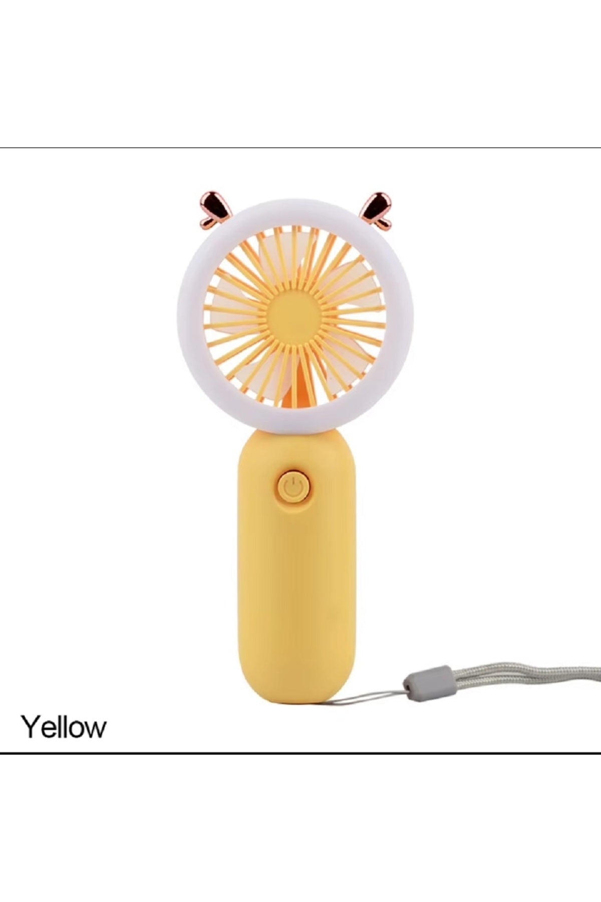 El Mini Fan USB Şarj Edilebilir Soğutma Fanları Sevimli Taşınabilir Gece Lambası